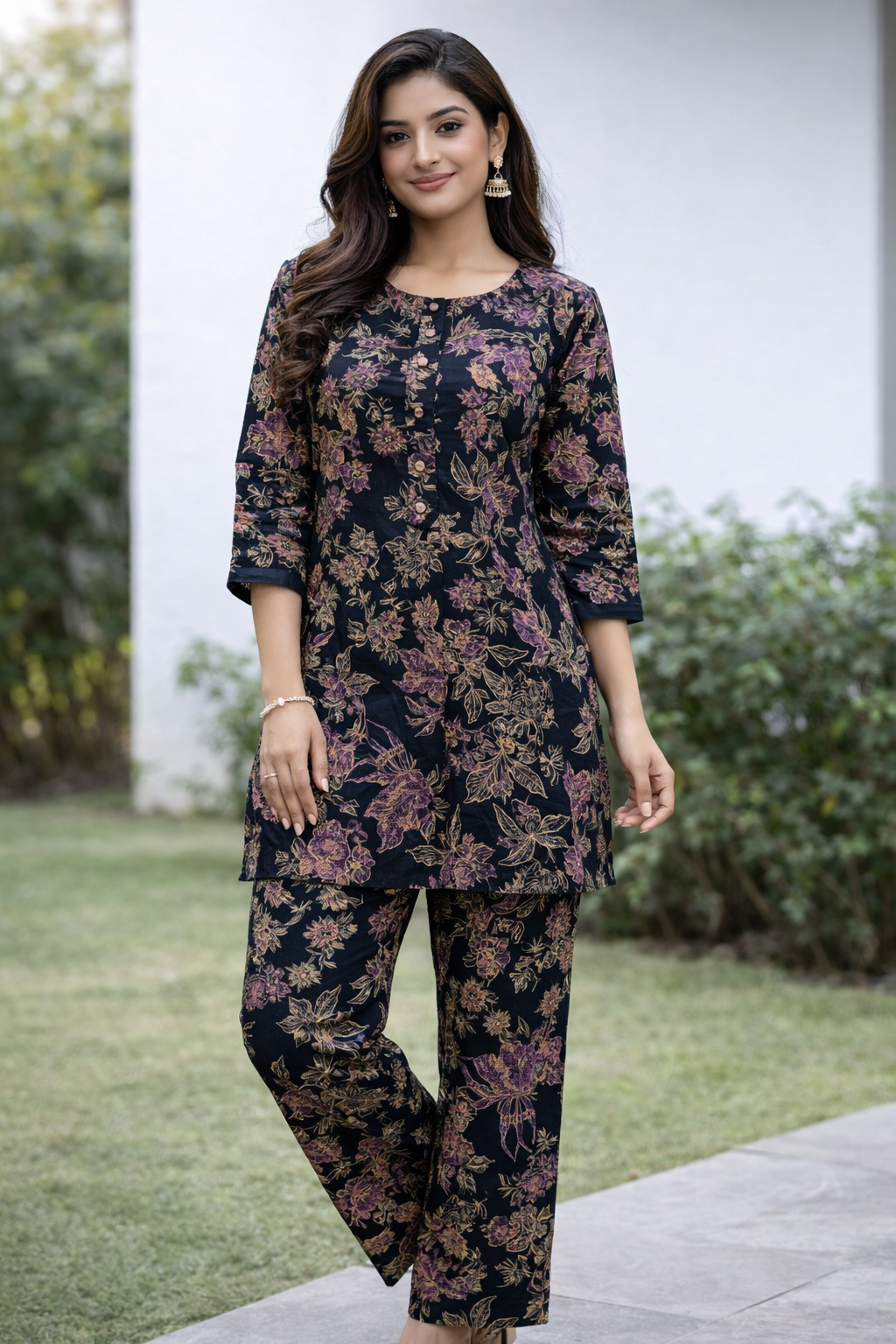 Women’s Printed Cotton Co-ord Set (2-Piece) - Image 3