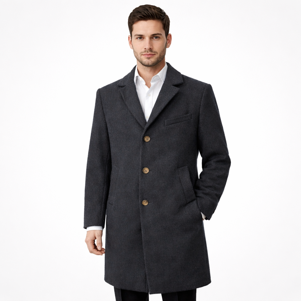 Unisex Double-Breasted Trench Coat for Outdoor Commute Winter Thickened Warmth with Fashionable Tailoring Wool Overcoat - Image 5