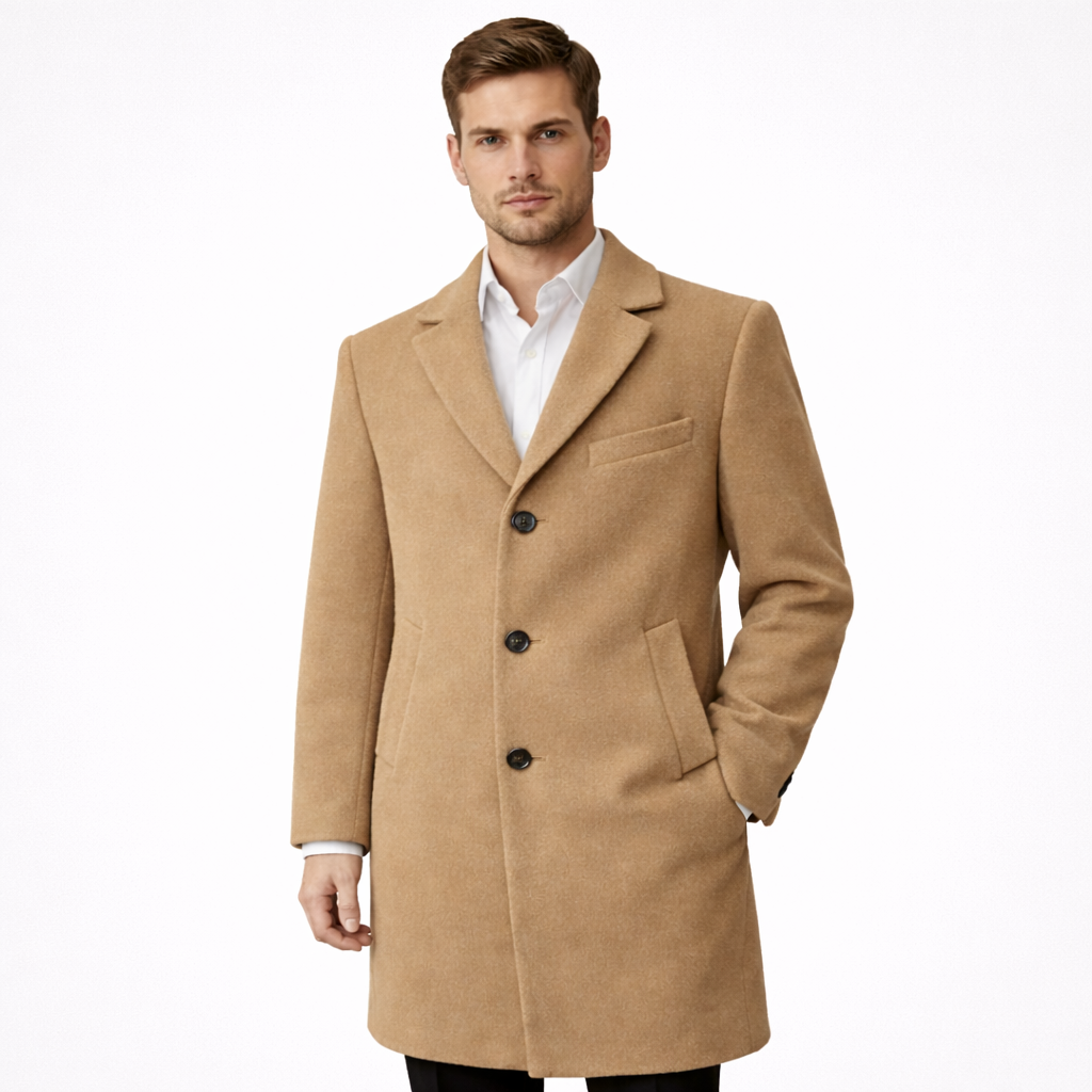 Unisex Double-Breasted Trench Coat for Outdoor Commute Winter Thickened Warmth with Fashionable Tailoring Wool Overcoat - Image 3