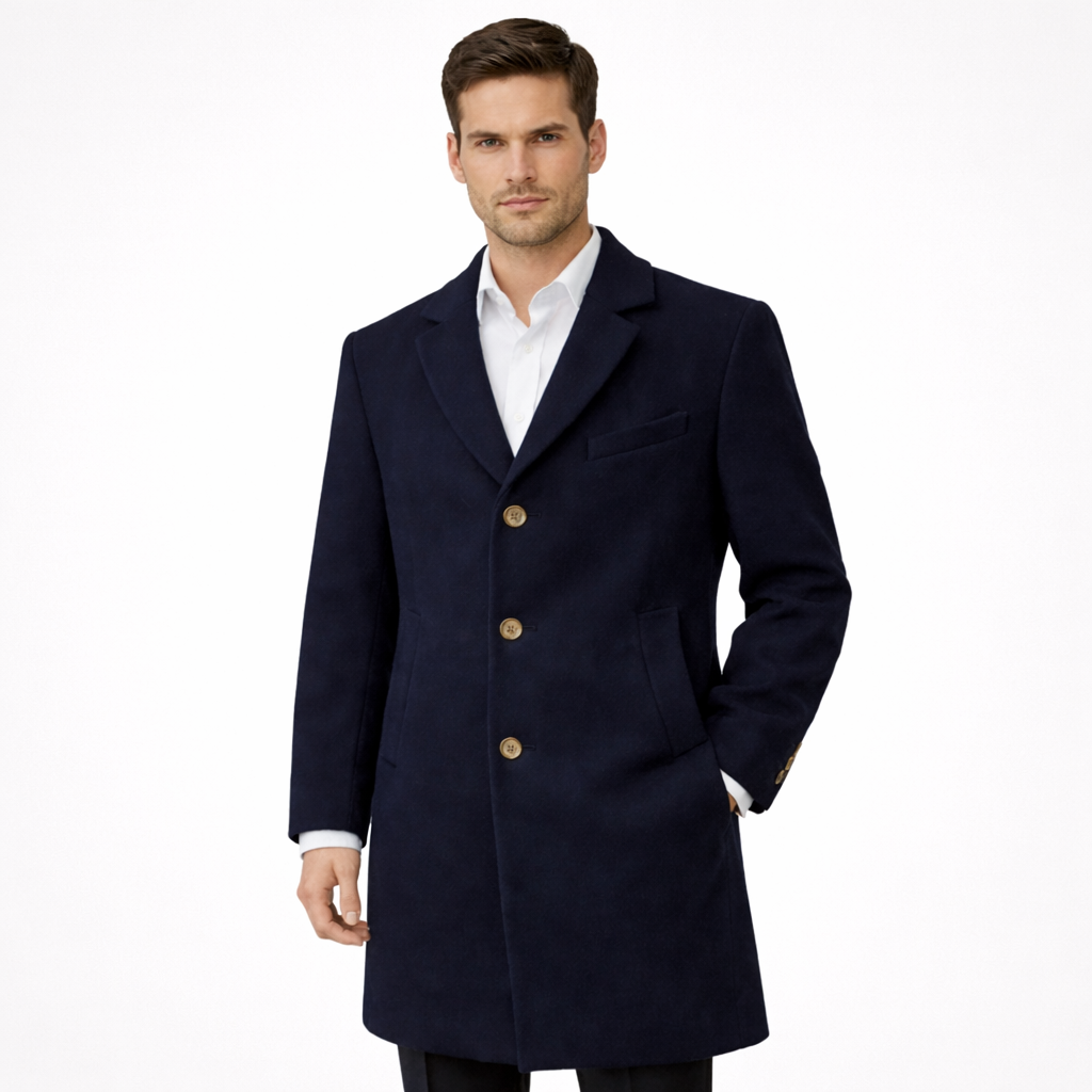 Unisex Double-Breasted Trench Coat for Outdoor Commute Winter Thickened Warmth with Fashionable Tailoring Wool Overcoat - Image 4